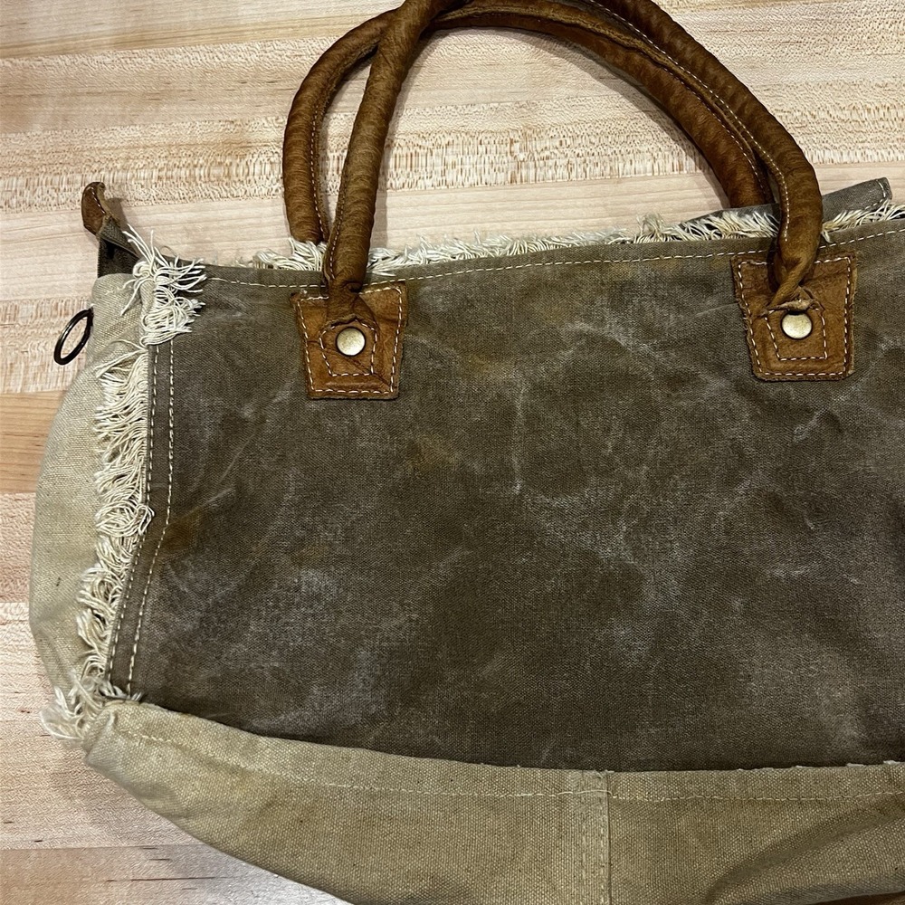 Myra Bags Canvas Hand Bag Sel De Mer Upcycled Purse - Picture 4 of 9